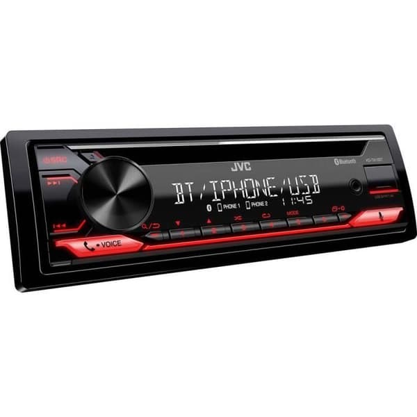 Autoradio - JVC - KD-T812BT - 4 x 50 W - Bluetooth - USB 2.0