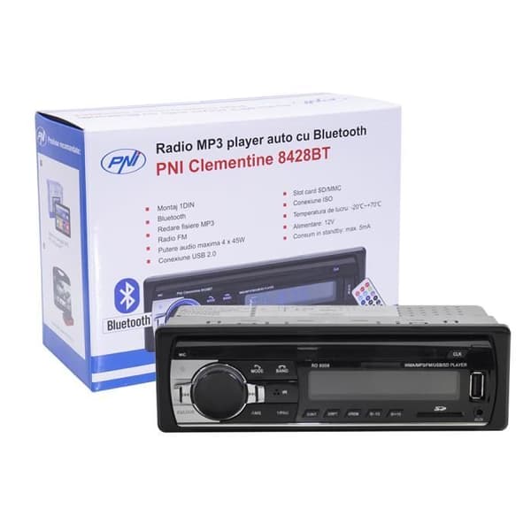 Radio MP3-spelare - Clementine - 8428BT - 45W x 4 - Bluetooth - 1 DIN
