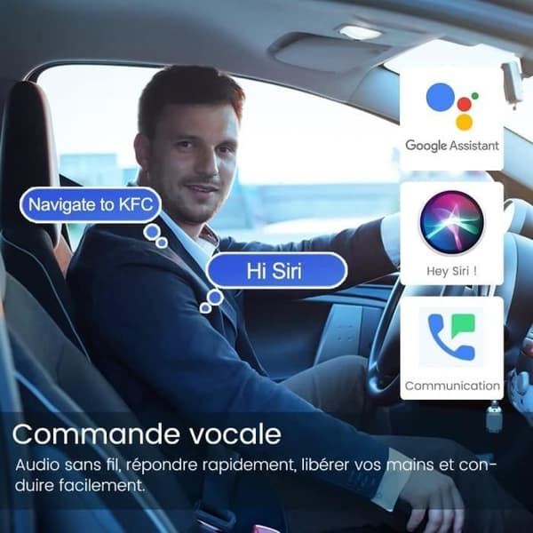 Trådlös Adapter - GENERIC - Carlinkit 5.0 2air - Bluetooth 5.0 - Kompatibel med iOS och Android