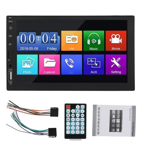 YICUI TY7023 7 tum bil MP5 spelare FM full beröringsskärm USB AUX ingång 2 DIN HD Bluetooth