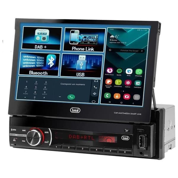 BIL VIDEO SYSTEM med 7" Touch Monitor Dab-Dab + - FM RDS Bluetooth TREVI MDV 6380 Dab