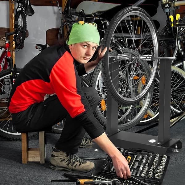 XMTECH Balancer Motorcykelhjulhögtalare, för balansering av skador på fälgar och hjul, 40 x 19 x 50 cm, Svart