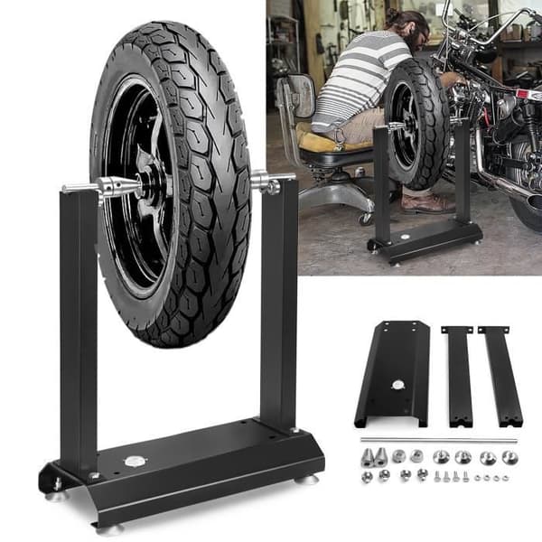 XMTECH Balancer Motorcykelhjulhögtalare, för balansering av skador på fälgar och hjul, 40 x 19 x 50 cm, Svart