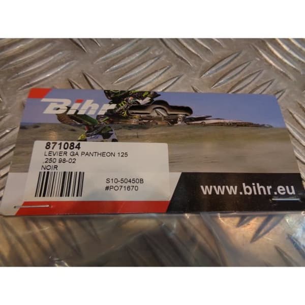 vänster spak bakre bromshandtag aluminium svart skoter honda fes 125 150 pantheon 250 framsyn bihr S10-50450B 871084