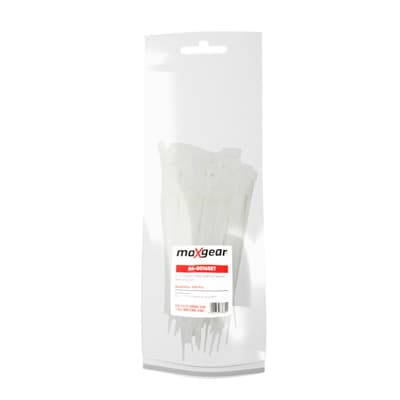 MAXGEAR PLASTIKBAND 3X80 (100 STK.) HVID