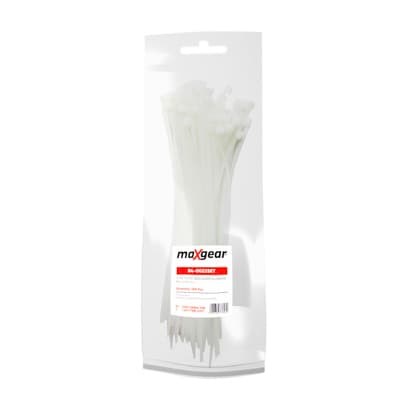 MAXGEAR PLASTIKBAND 4X200 (100 STK.) HVID