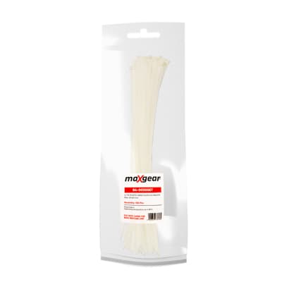 MAXGEAR PLASTIKBÅND 5X450 (100 STK.) HVID