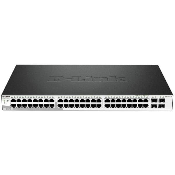 NÄTVERK, Switch, Fristående Switch, Switch D-Link Smart 52p Giga 4combo Specifikationer 52N LAN-portar Datatyp och hastighet