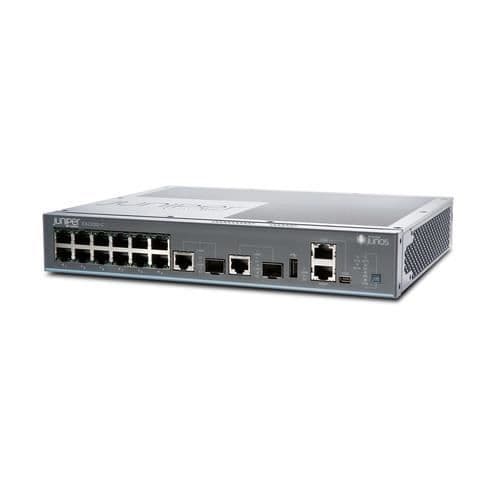 Juniper EX 2200 compact - Switch - Managed - 12 x 10/100/1000 + 2 x Combo Gigabit SFP- USED