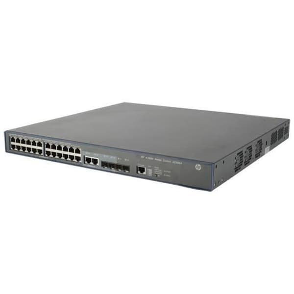 Hewlett Packard Enterprise 3600-24-PoE+ v2 SI, Managed Network Switch, L3, Fast Ethernet (10-100), Ethernet-anslutning- USED