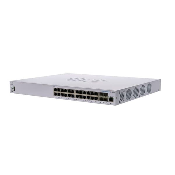 Cisco CBS350-24XT-EU Managed 24-ports 10GE, 4x10G SFP+ Shared Svart, Grå