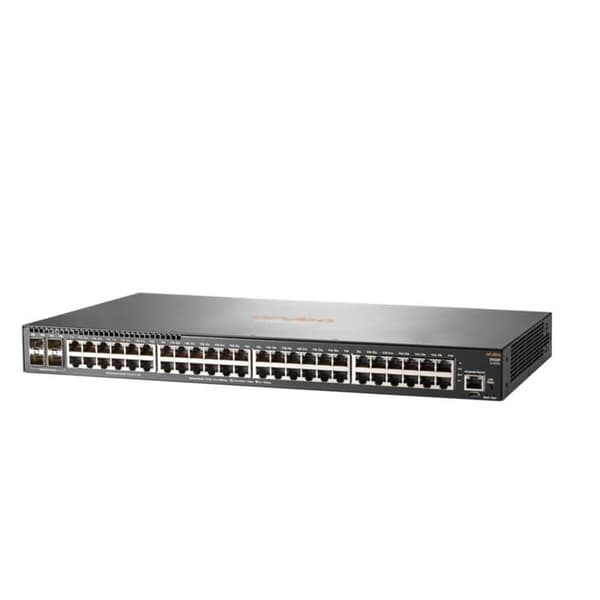 HPE ARUBA Switch 2930F 48G 4SFP - C3 - Managed - 48 x 10/100/1000 + 4 x Gigabit SFP - Rackmonterbar- USED Grå
