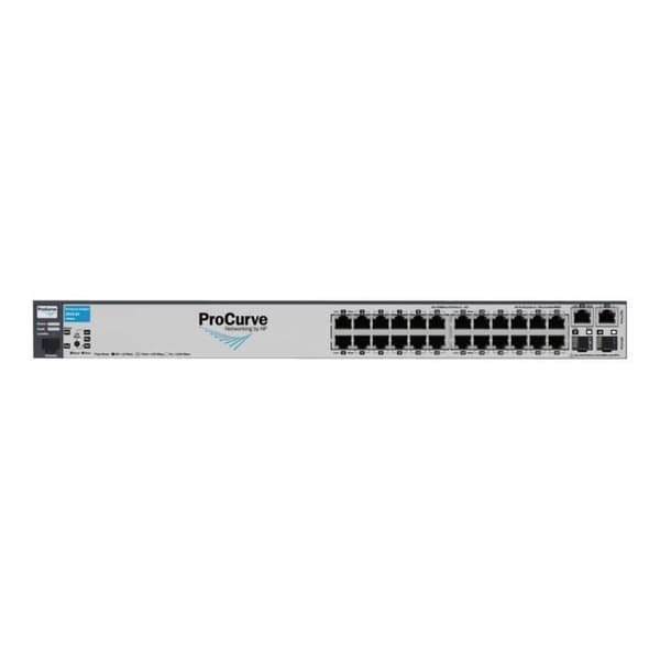 HPE 2610-24 Switch Managed Switch 24 x 10-100 + 2 x SFP + 2 x 10-100-1000 Rackmonterbar Silver