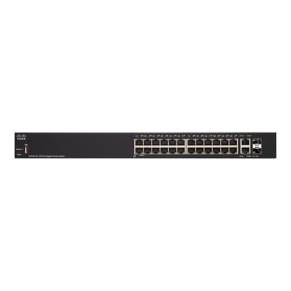 Cisco Small Business SG250-26 Smart Switch 24 x 10-100-1000 + 2 x SFP Combo Gigabit Rack Monterbar
