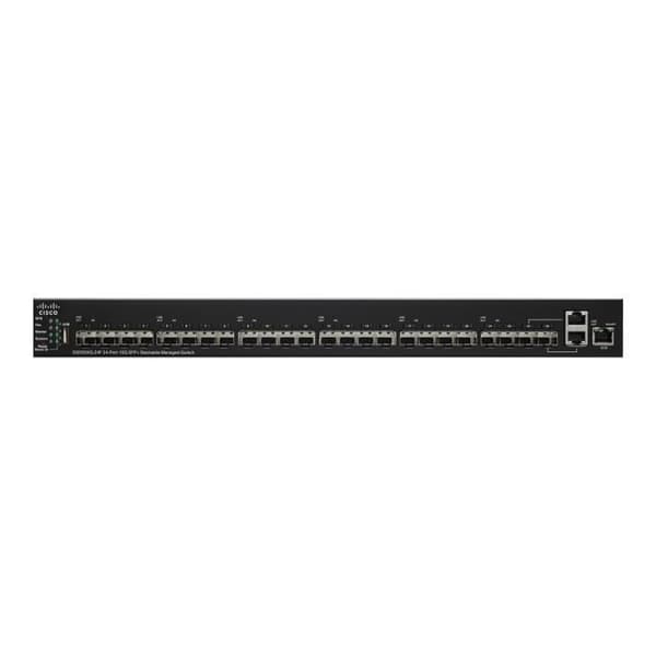 Cisco Small Business SG550XG-24F - Switch - C3 - Managed - 22 x 10 Gigabit SFP+ + 2 x 10GBase-T kombinerat