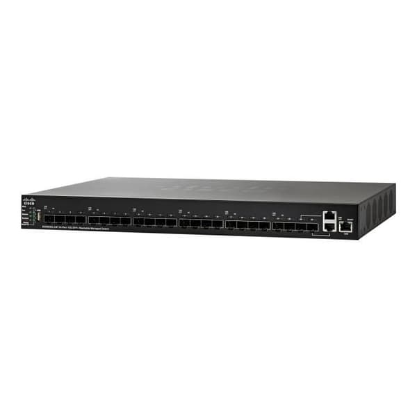 Cisco Small Business SG550XG-24F - Switch - C3 - Managed - 22 x 10 Gigabit SFP+ + 2 x 10GBase-T kombinerat