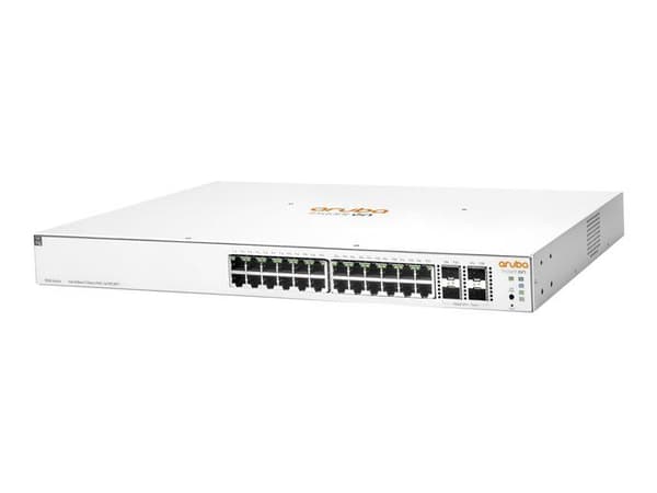 - Hewlett Packard Enterprise - HPE Aruba Instant On 1930 24G Class4 PoE 4SFP/SFP+ 195W Switch - switch - 28 portar - Managed - MB