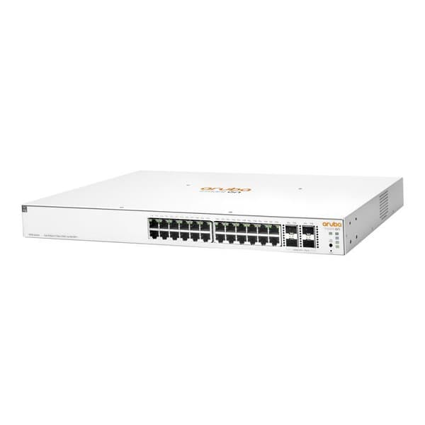 - Hewlett Packard Enterprise - HPE Aruba Instant On 1930 24G Class4 PoE 4SFP/SFP+ 195W Switch - switch - 28 portar - Managed - MB Vit