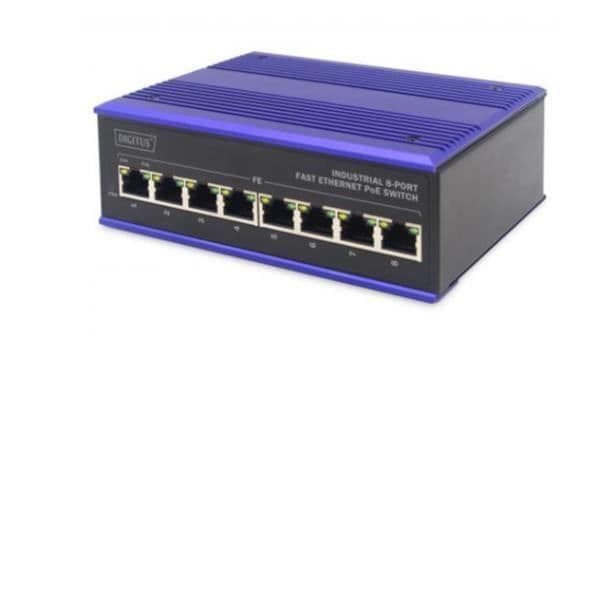 NÄTVERK, Switch, Fristående Switch, Digitus av Assmann Conmutado Poe Gb Industrial 8 Port