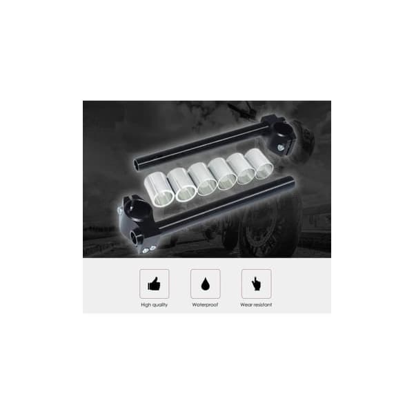 par styret armband svart universell anpassningsbar justerbar från 24 mm till 31 mm motorcykel racing cafe racer racing krets ...