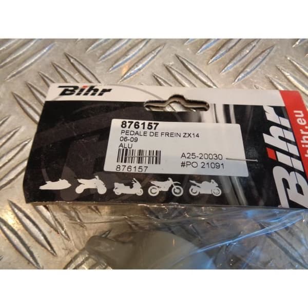 aluminium bromspedal original typ motorcykel kawasaki zzr 1400 2006 - 09 A25-20030 bihr 876157