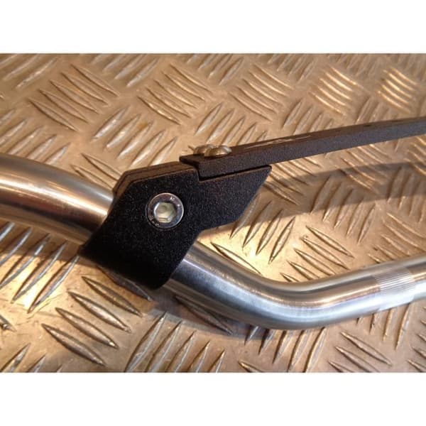 silver motorväg aluminium styre diam 22 med universell förstärkningsstång moto mecaboite cross enduro