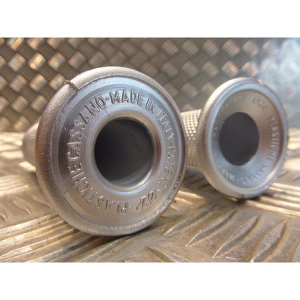 par gummibeläggning styre 22 mm progrip 717 grå skoter motorcykel fyrhjuling ...