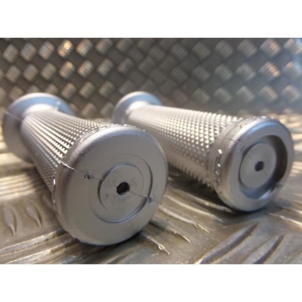 par gummibeläggning styre 22 mm progrip 717 grå skoter motorcykel fyrhjuling ...