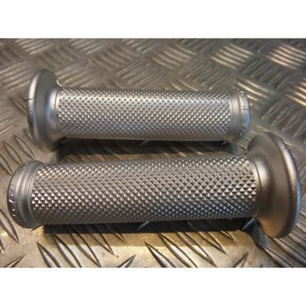 par gummibeläggning styre 22 mm progrip 717 grå skoter motorcykel fyrhjuling ...