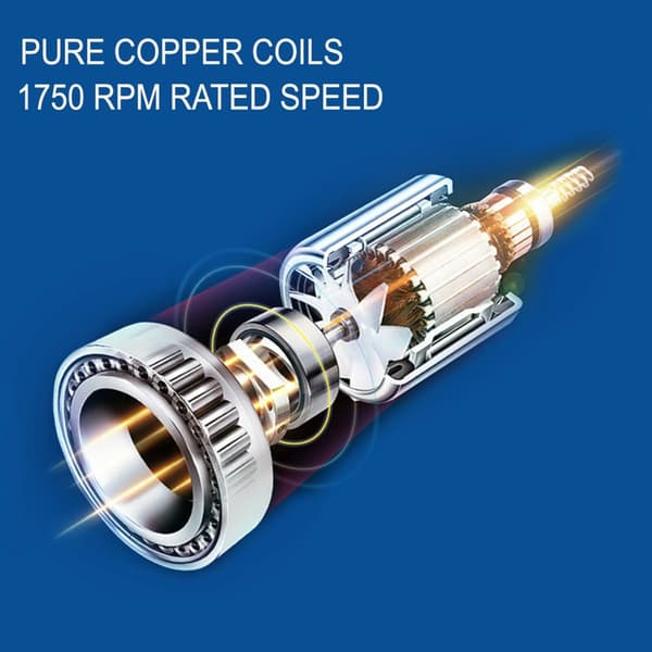 Permanent Magnet DC Motor, 1HK Effektudgang, 1750 Omdrejninger pr. Minut Nominel Hastighed,1HK 12V