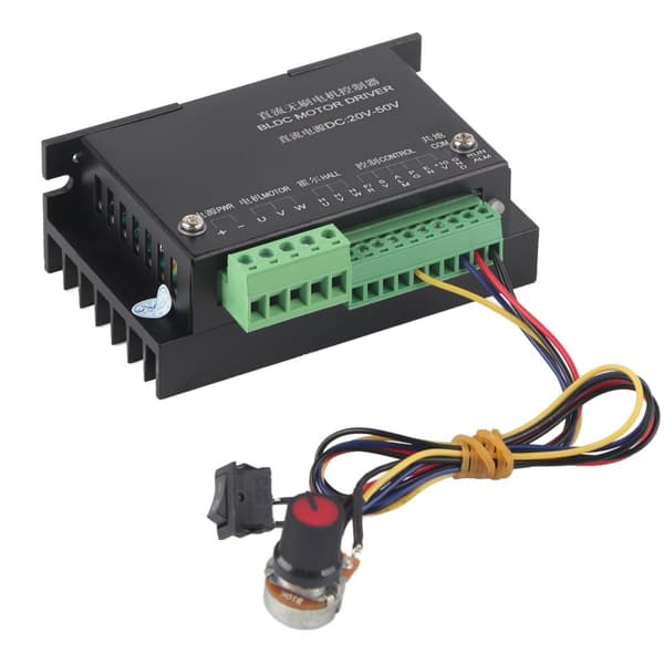 DC børsteløs motorcontroller, 20V-50V spændingsområde, 20000 RPM maksimal hastighed, flere beskyttelsesfunktioner