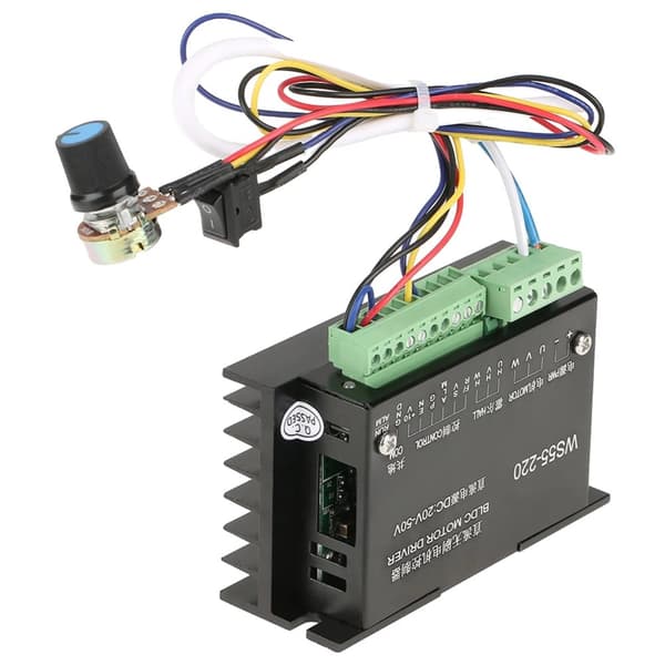 DC børsteløs motorcontroller, 20V-50V spændingsområde, 20000 RPM maksimal hastighed, flere beskyttelsesfunktioner