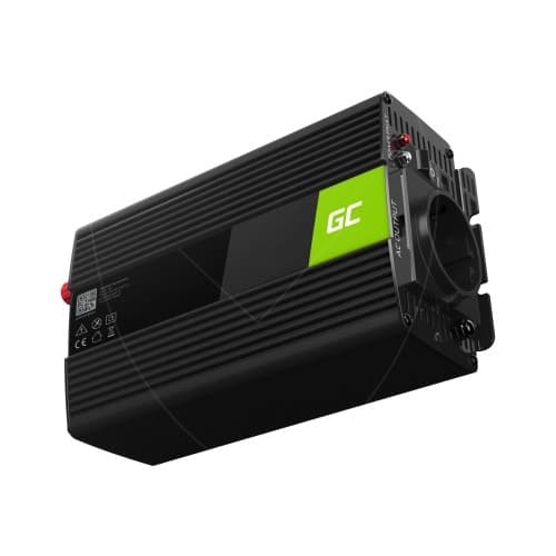 Green Cell - DC-AC-omriktare - 2000 Watt Svart
