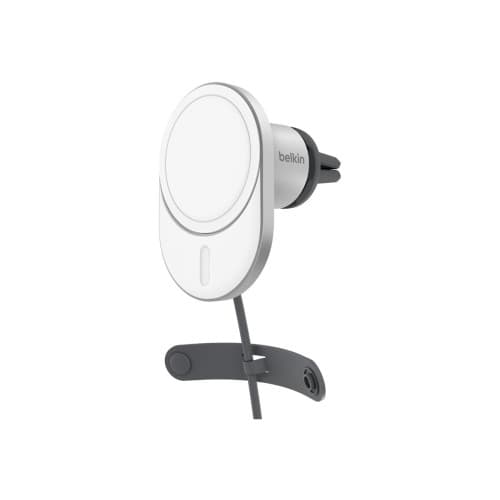 Belkin BoostCharge Pro trådlös laddningshållare för bil - magnetisk med Qi2 - 15 Watt Grå