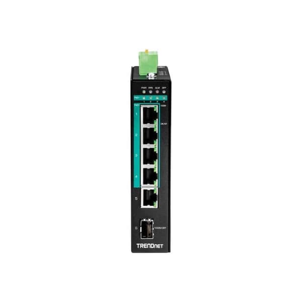 TRENDNET TI-PG541i 5-portars hanterbar Ethernet-switch - 3 lager stöds - Modulär - Fiberoptik