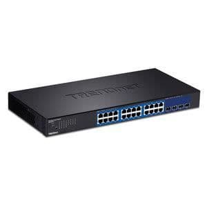 TRENDNET TEG-30284 24-portars Hanterbar Ethernet-switch - 2 lager stöds - Modulär - Fiberoptisk