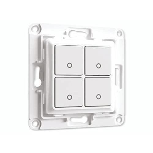 SHELLY HOME TILLBEHÖR VÄGGSWITCH 4'' WANDTASTER 4-FACH WHITE WS4 WHI
