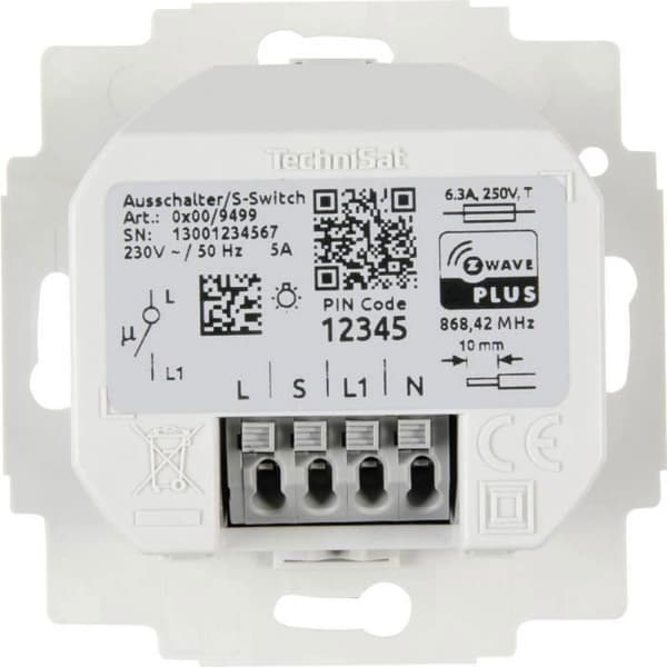 TechniSat 0300/9499 trådlös switch 1 st(s) | HOME AUTOMATION FJÄRRKONTROLL - HOME AUTOMATION SCREEN - HOME AUTOMATION TABBLETT - CENTRAL