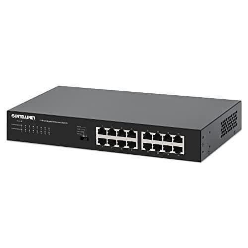 MANHATTAN 561815 OHANTERAD GIGABIT ETHERNET NÄTVERKSSWITCH (10-100 Svart