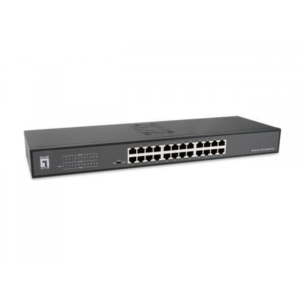 Gigabithastigheter - ta din data till nästa nivå GEU-2431 är en 24-portars Gigabit Ethernet-switch som ger dig Svart