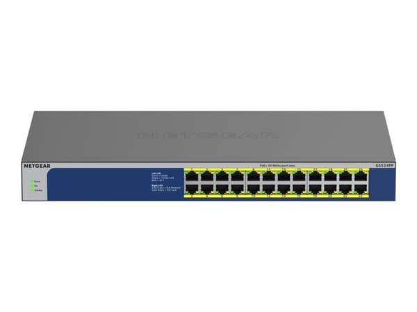 NETGEAR GS524PP Switch - ohanterad - 24 x 10/100/1000 (PoE+)