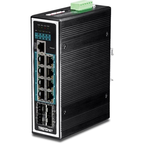 TRENDNET TI-PG1284i 8-portars hanterbar Ethernet-switch - 3 lager stöds - Modulär