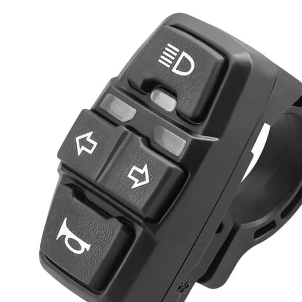 Interrupter för blinkers, strålkastare och ringklocka för Dualtron Ultra 2 Uppgradering Minimotors Svart