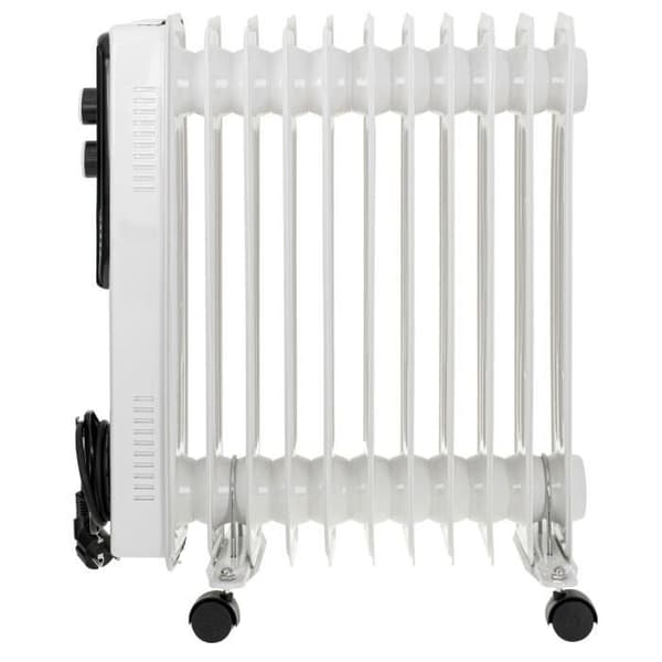 Oljekylare 11 element, 3 effektnivåer, temperaturregulator Adler AD7817 2500W Vit 05926