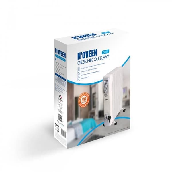Oljefylld elradiator - N’OVEN OH11 - 11 ribbor - 2500W