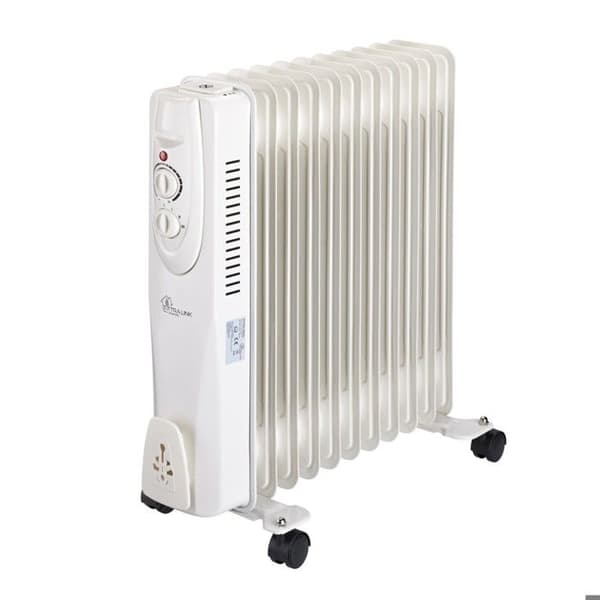 OUTLET Extralink EX.30622 elektrisk radiator Inomhus Vit 2500 W Elektrisk oljeradiator Vit