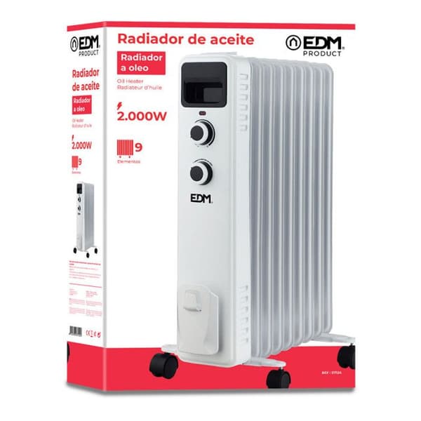 EDM radiator - olja - 2000W - 41x60x25cm - 07124