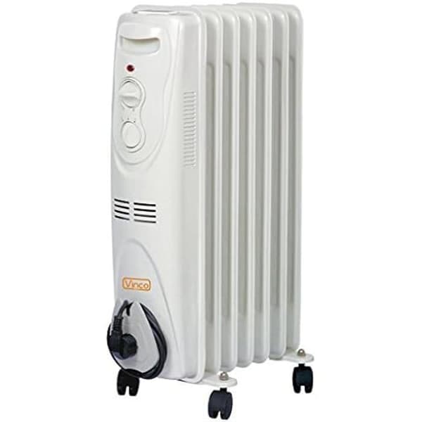 Oljeradiator Vinco 70500 7 element 1500 W Grå