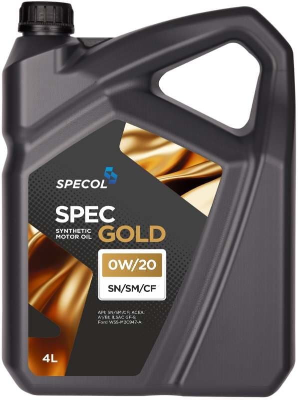 SPECOL ÖLJY 0W20 4L SPEC GOLD SN/CF/ A1/B1/ GF5/ WSS M2C 947A
