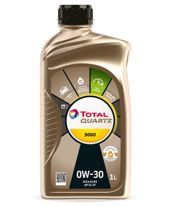 TOTAL KVARTSOLIE 0W30 1L 9000/ VCC 95200377/ A7/B7/ SL/ RN0700